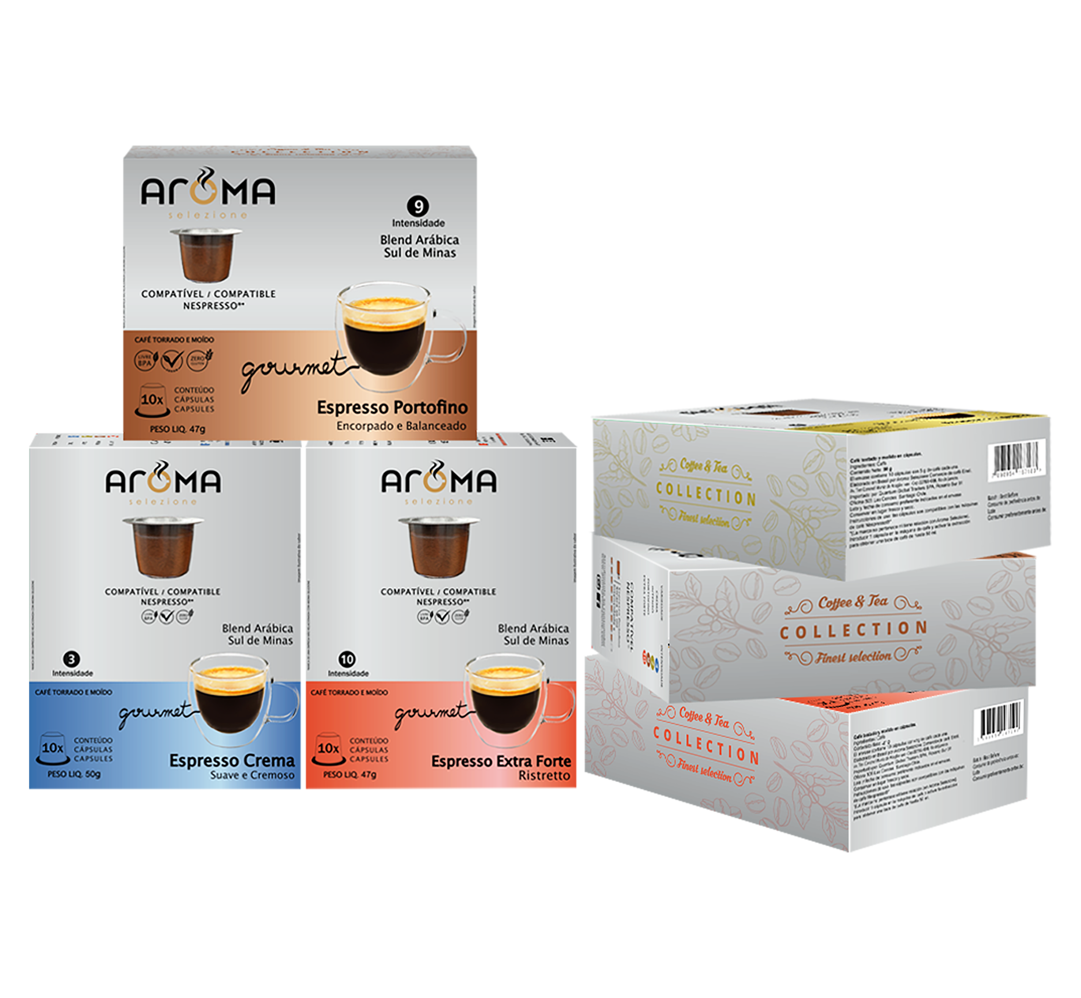 Kit Espresso Gourmet 60 cápsulas para Nespresso ®*