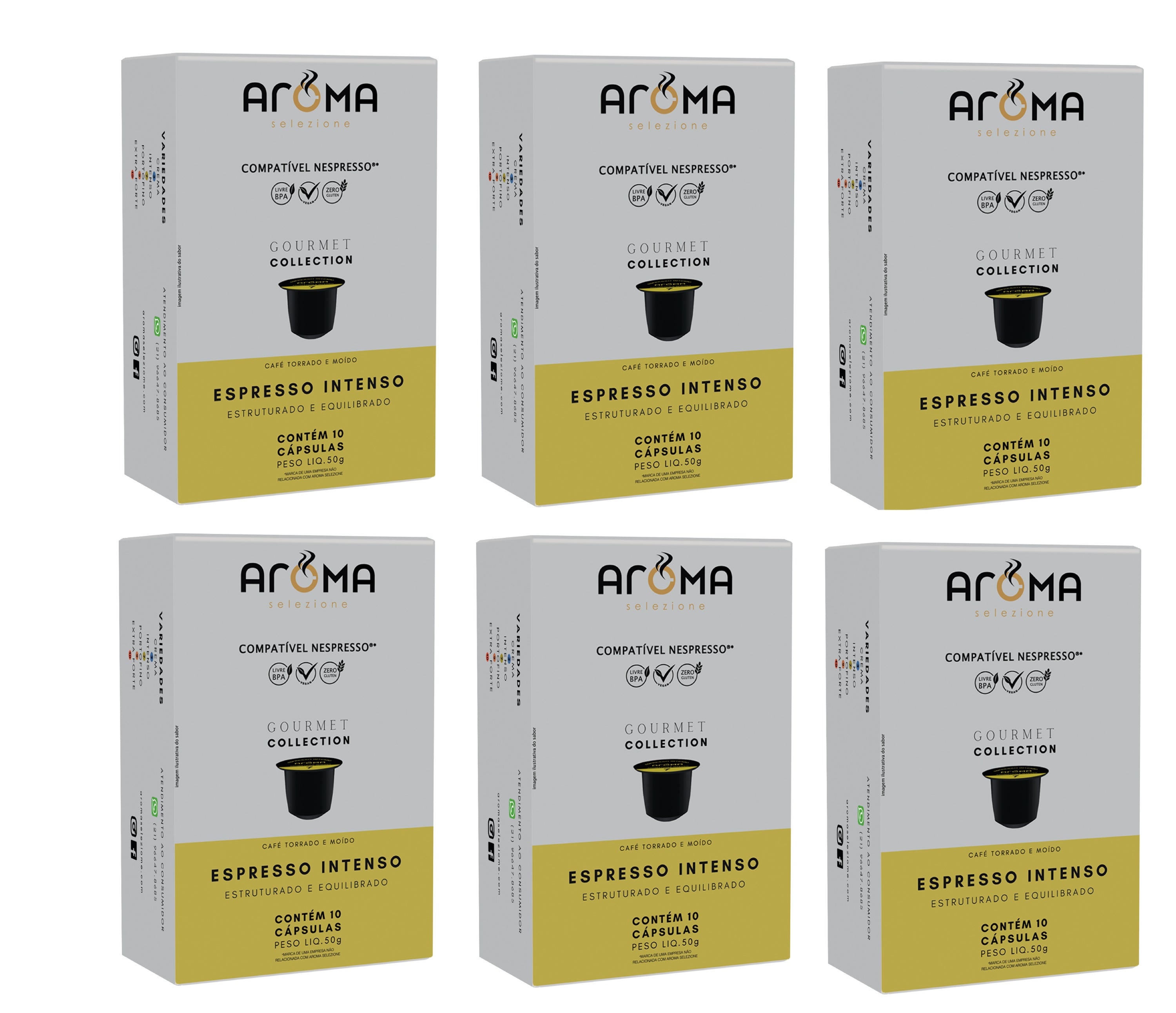Kit Espresso Intenso 60 cápsulas para Nespresso ®*