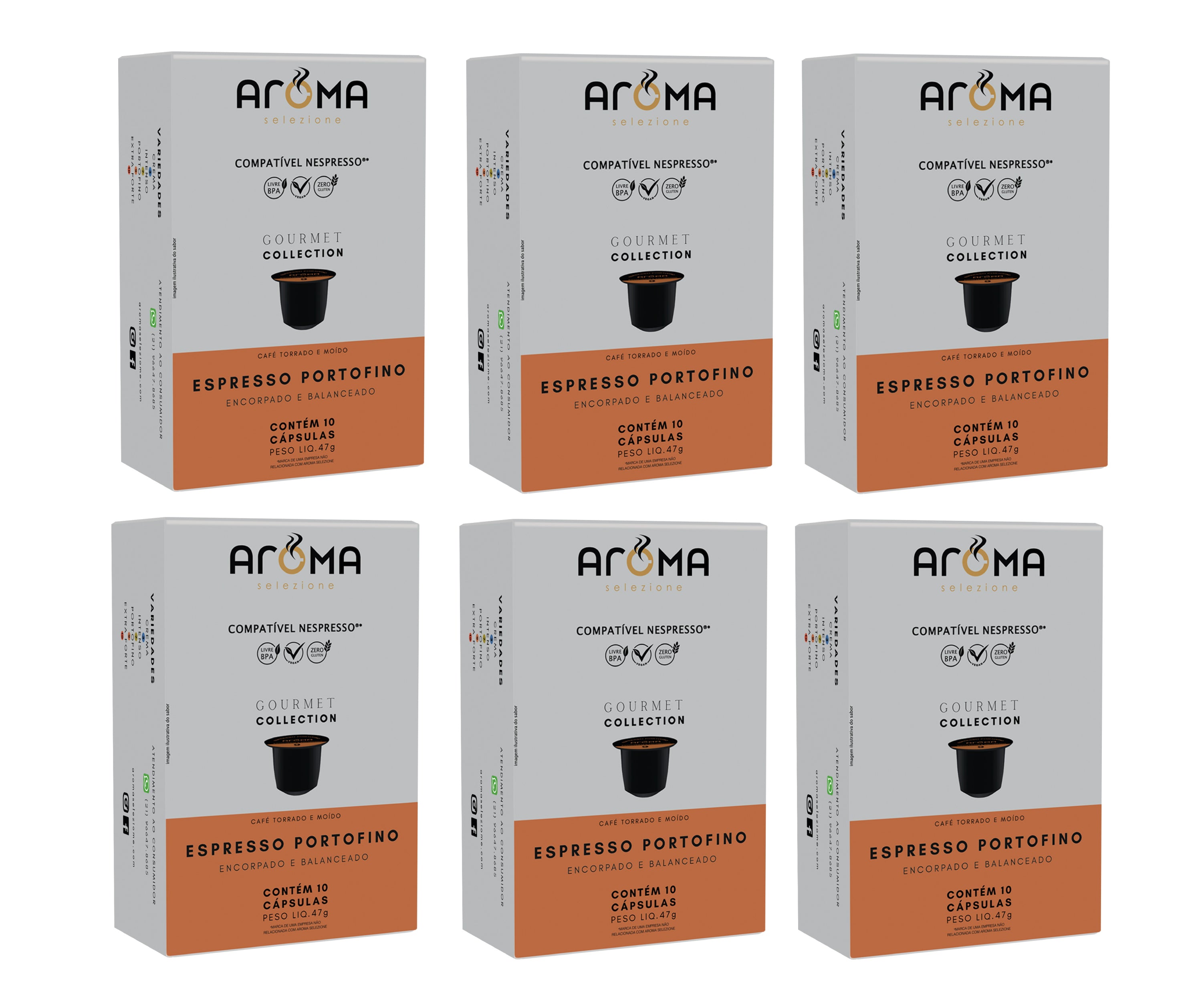 Kit Espresso Portofino 60 cápsulas para Nespresso ®*
