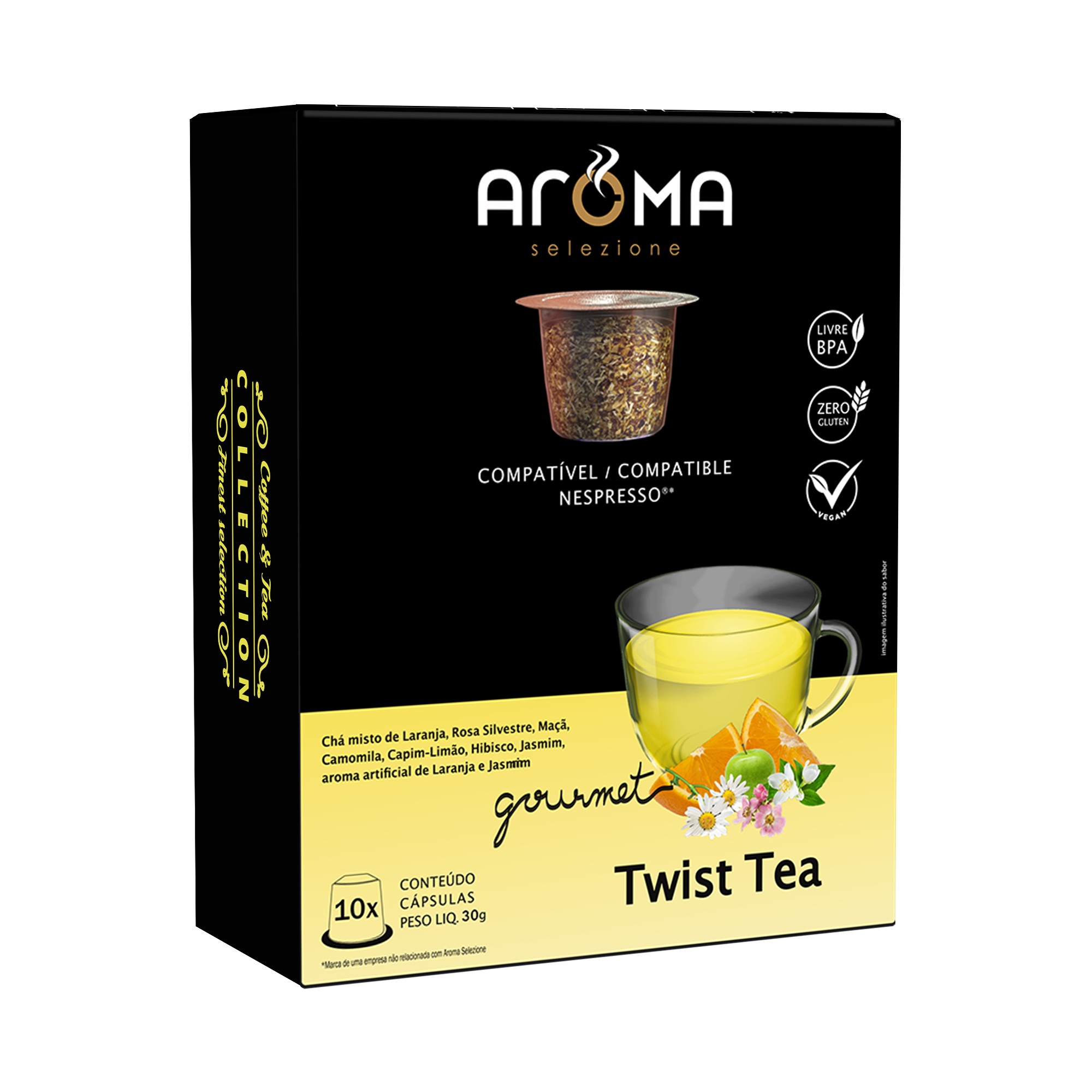 Caixa com 10 Cápsulas Para Nespresso ®* - Twist tea