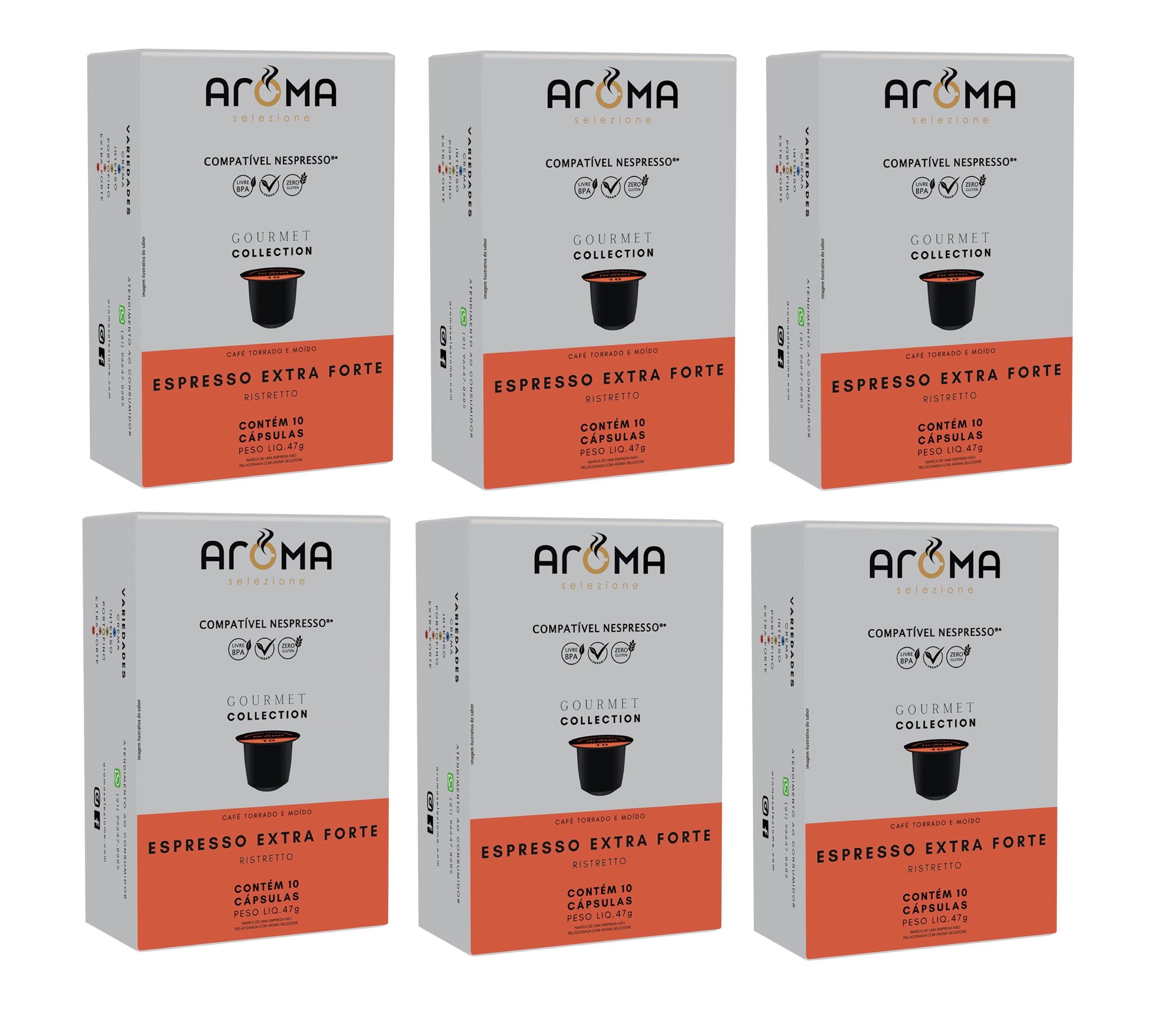 Kit Espresso Extra Forte 60 cápsulas para Nespresso ®*